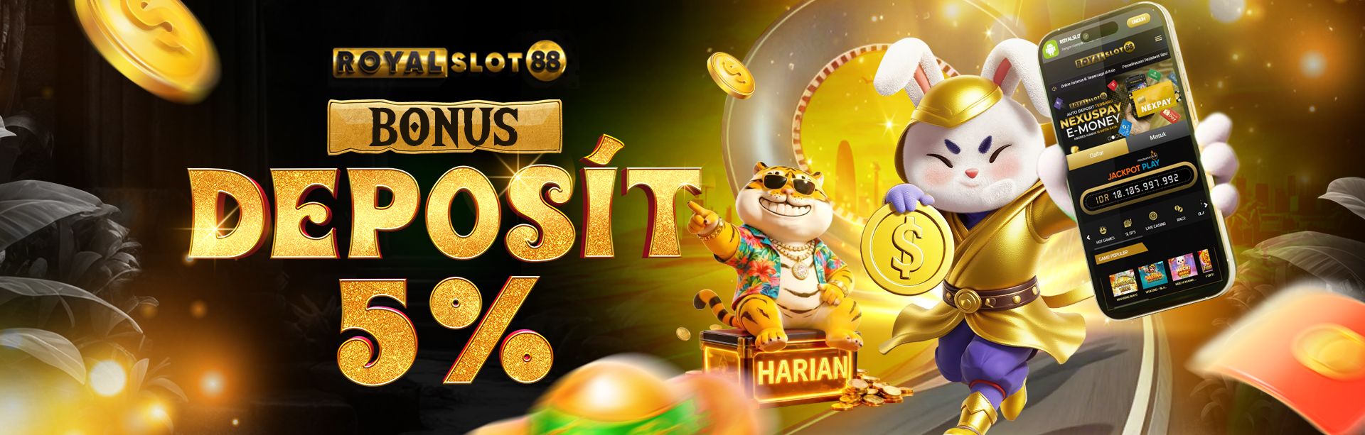 PROMO BONUS DEPOSIT HARIAN 5%
