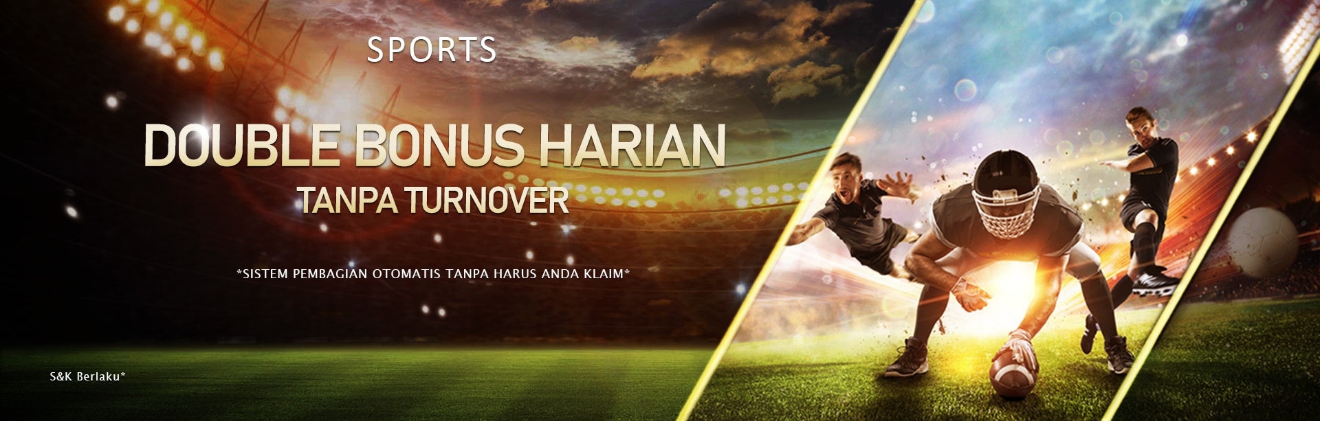 DOUBLE BONUS HARIAN SPORTSBOOK